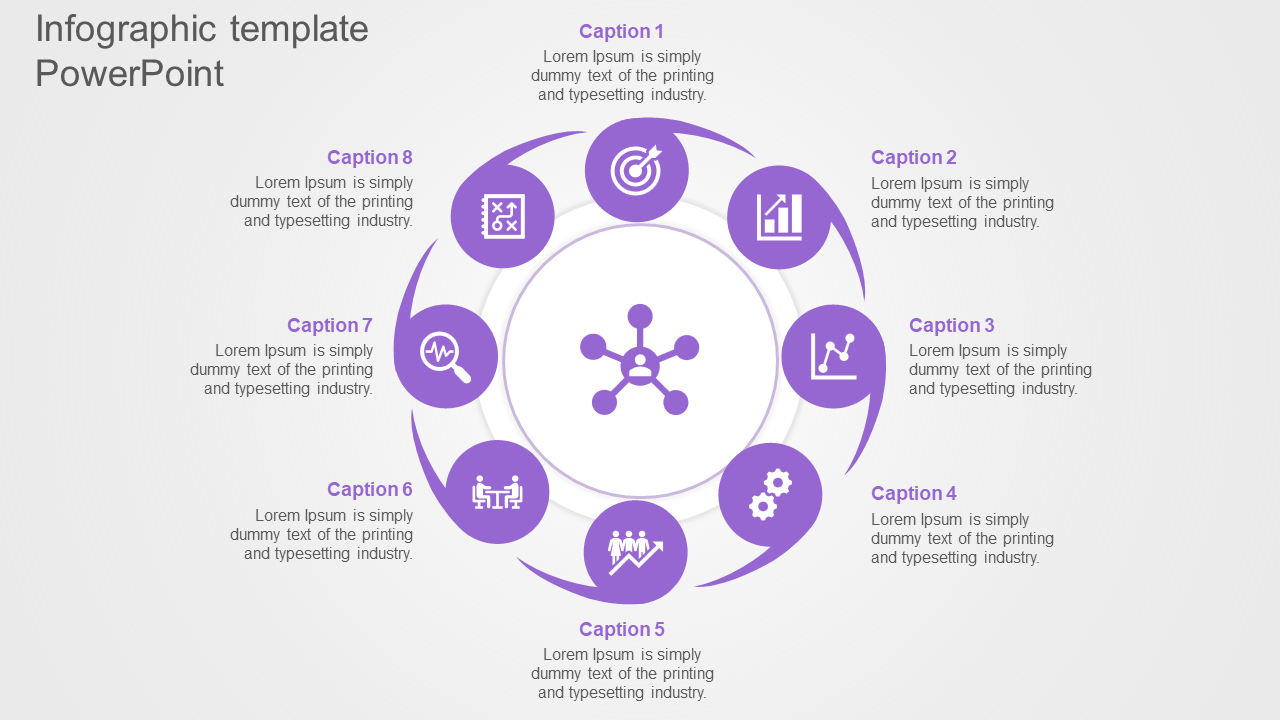 infographic template powerpoint-8-Purple